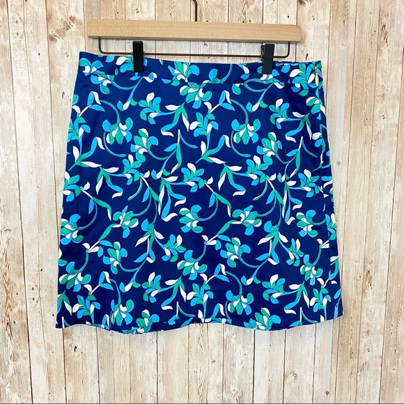 Draper James Floral A line Skirt Graceland Blue - Picture 5 of 11